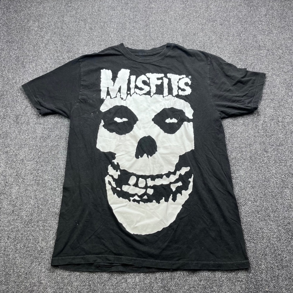 Misfits Band Tee Graphic Rock Skull Black T-Shirt